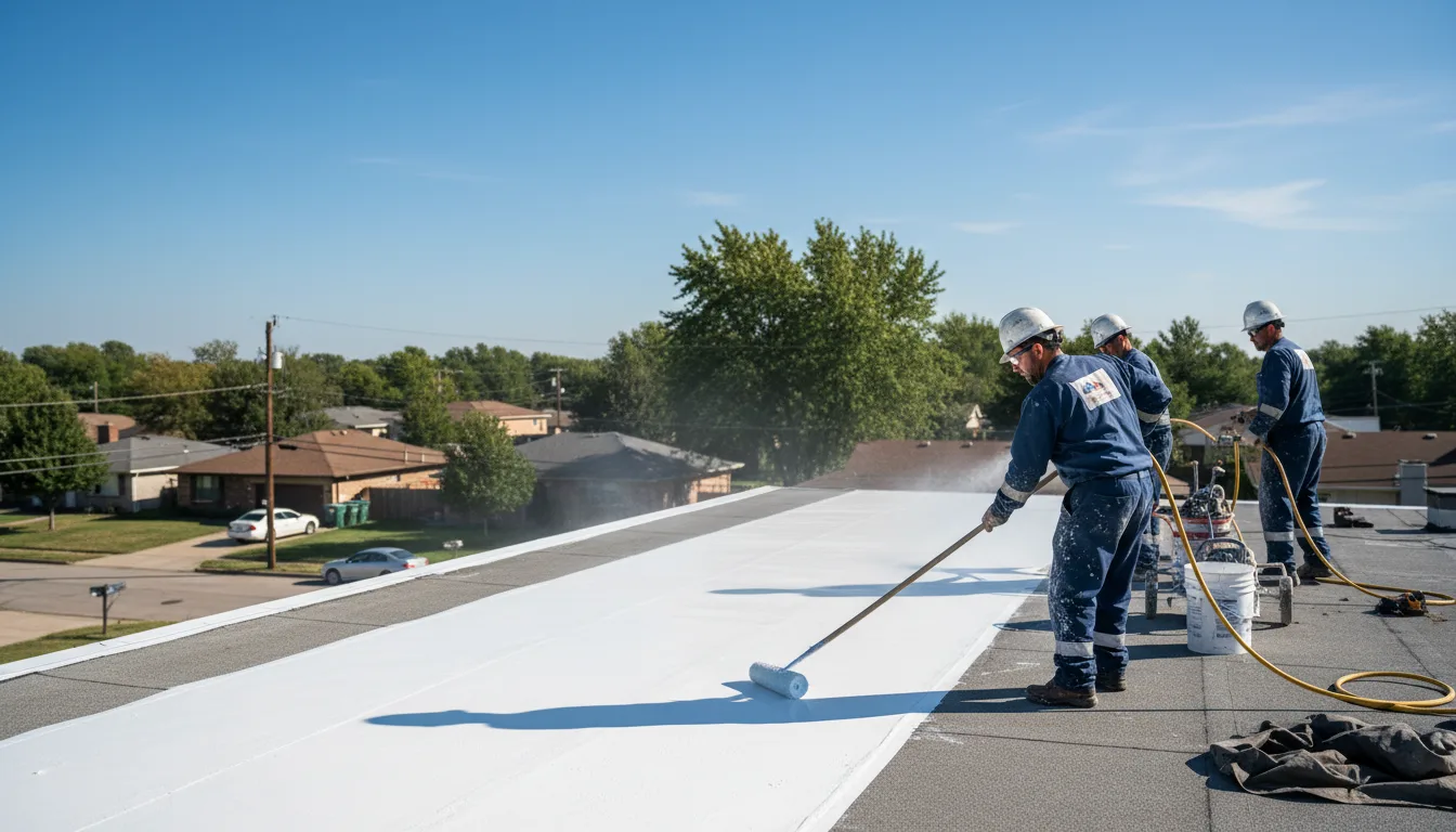 Commercial roof coating in Studio City, CA near me